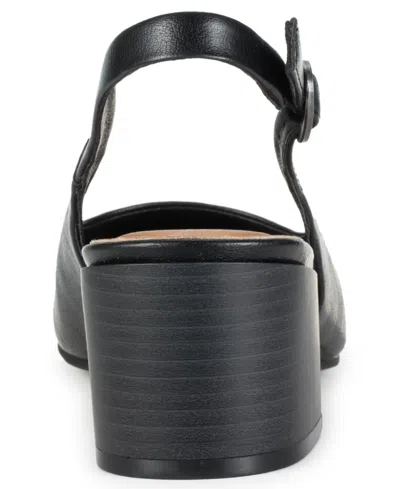 Baretraps Ester Womens Square Closed Toe Mules In Black