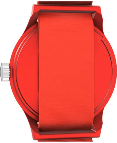 Timex ® Mk1 Orange Resin Webbing Strap Watch, 36mm In Orange