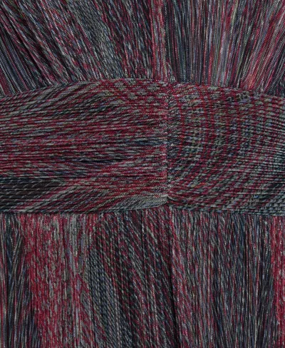 Vince Camuto Women's Metallic Crinkle Sleeveless Dress In Brown