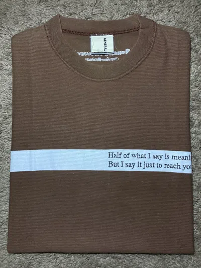 Pre-owned General Research 1996  The Beatles Rock Tee Julia 90's Lennon In Brown