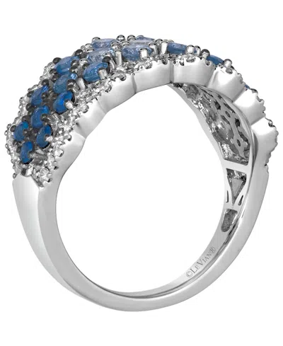 Le Vian Sapphire Ombre (1.21 Ct. T.w.), White Sapphire (.10 Ct. T.w.) And Vanilla Diamond Ring (.36 Ct. T.w. In Metallic