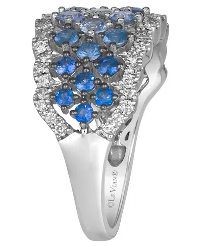 Le Vian Sapphire Ombre (1.21 Ct. T.w.), White Sapphire (.10 Ct. T.w.) And Vanilla Diamond Ring (.36 Ct. T.w. In Metallic