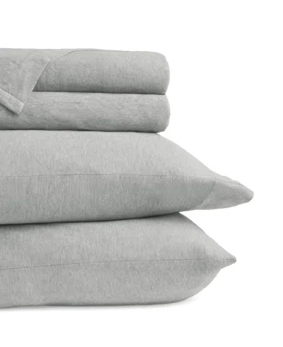Ienjoy Home Jersey Cotton 4-pc. Sheet Set, Full In Gray