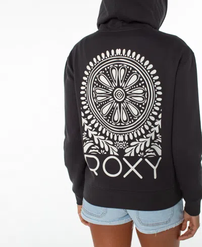 Roxy Women's Sweet Rhythm Fleece Sweatshirt In Black