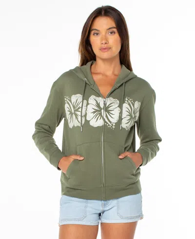 Roxy Women's Sweet Rhythm Fleece Sweatshirt In Green