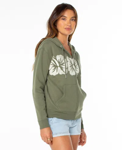 Roxy Women's Sweet Rhythm Fleece Sweatshirt In Green
