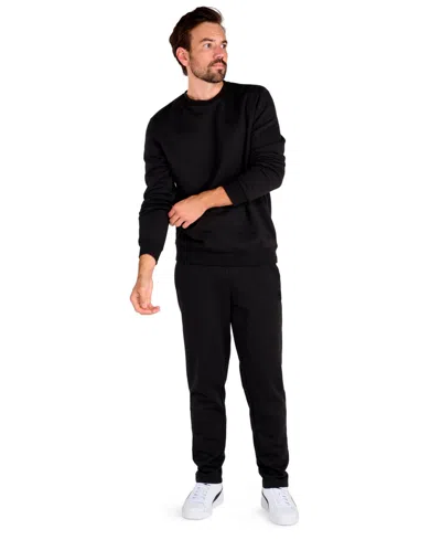 Puma Mens Crew Neck Long Sleeve Sweatshirt In Black