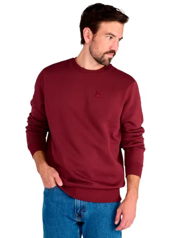 Puma Mens Crew Neck Long Sleeve Big And Tall Sweatshirt In Red