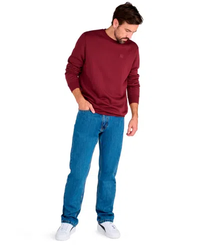 Puma Mens Crew Neck Long Sleeve Big And Tall Sweatshirt In Red