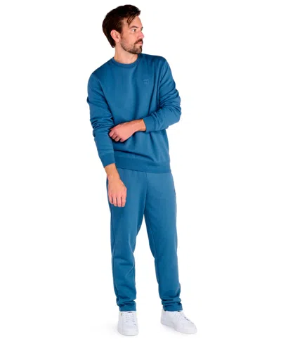 Puma Mens Crew Neck Long Sleeve Sweatshirt In Blue