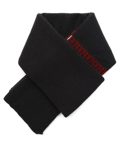 Tommy Hilfiger Men's Bird's Eye Fair Isle Scarf In Black