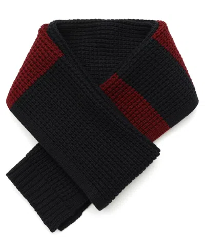 Tommy Hilfiger Men's Waffle Stripe Scarf In Blue