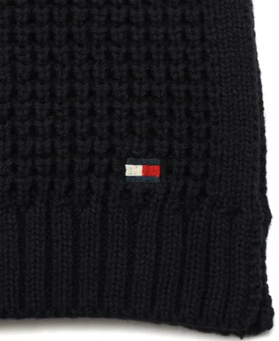 Tommy Hilfiger Men's Waffle Stripe Scarf In Blue