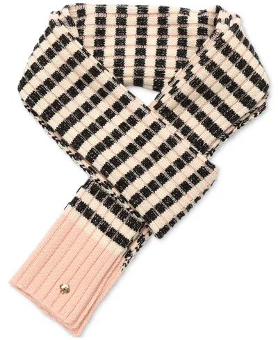 Kate Spade New York Stripe Rib Scarf In Pink