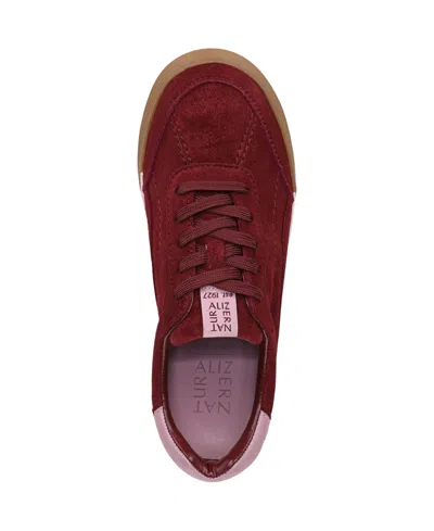 Naturalizer Cami Lace-up Sneakers In Burgundy