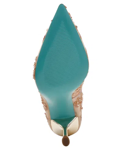 Betsey Johnson Women's Jenii Pointed-toe Mesh Stiletto Pumps In Brown