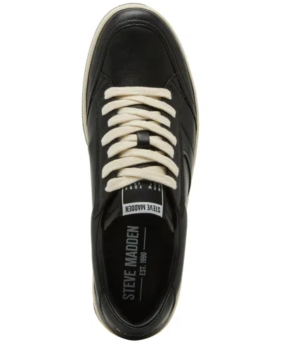 Steve Madden Men's Piraeus Lace-up Sneakers In Black