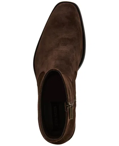 Steve Madden Men's Kemp Round Toe Boots In Brown