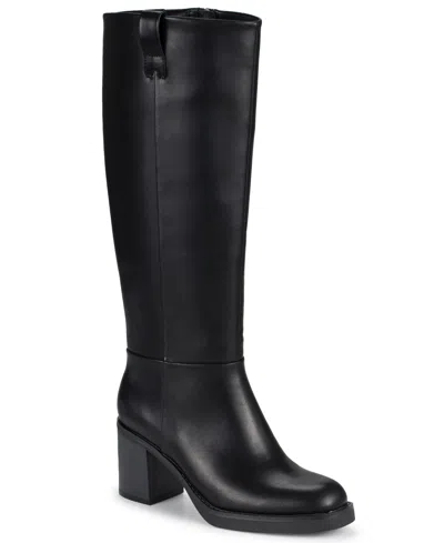 Baretraps Womens Gretchin Tall Boots Regular Wide Calf In Black
