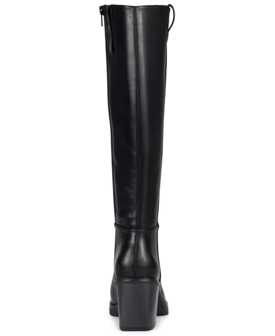 Baretraps Womens Gretchin Tall Boots Regular Wide Calf In Black
