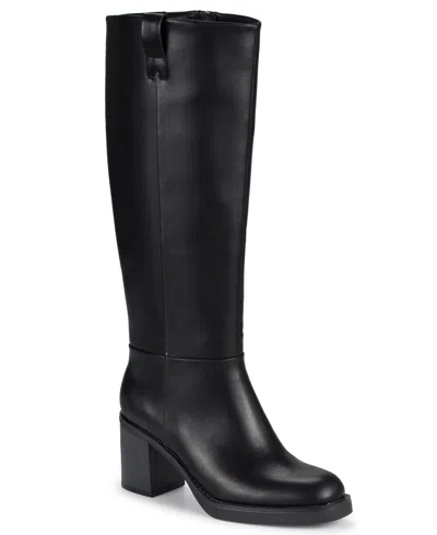 Baretraps Womens Gretchin Tall Boots Regular Wide Calf In Black