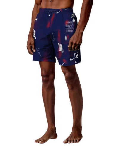 Nike Men's Volley Swim Shorts In Blue