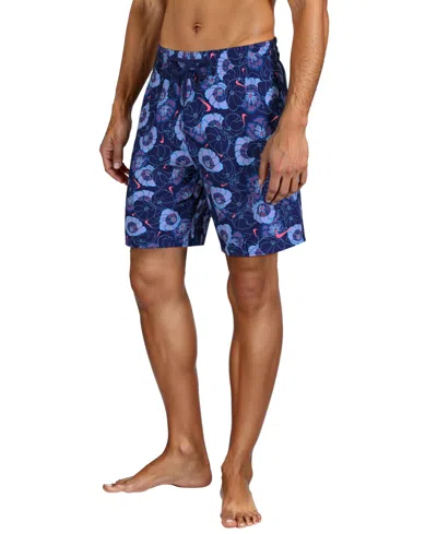 Nike Men's Digi-floral Volley Swim Shorts In Blue