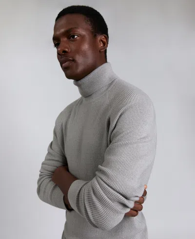 Kenneth Cole Men's Fold Over Turtleneck Sweater In Gold