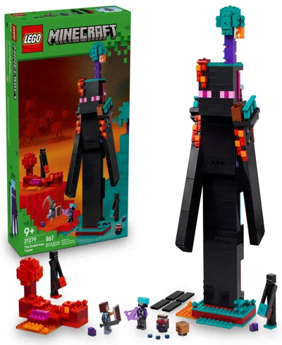 Lego Minecraft The Enderman Tower 21279 Toy Building Set, 867 Pieces In Black