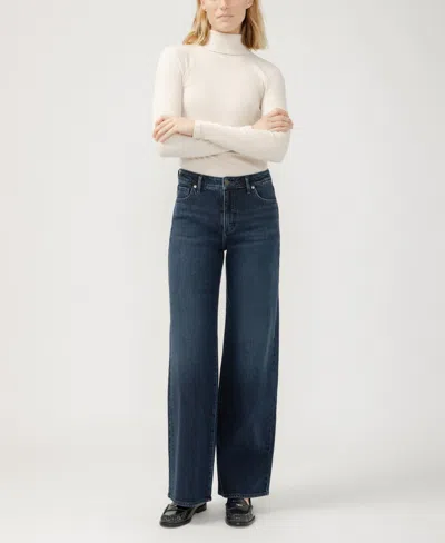 Silver Jeans Co. Isbister High Waist Wide Leg Jeans In Blue
