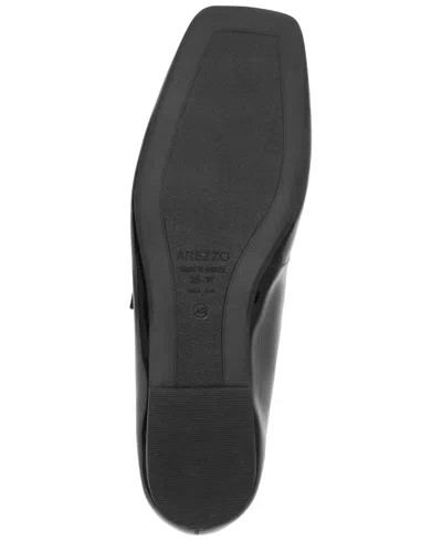 Arezzo Tori Genuine Calf Hair Mary Jane Flat In Black