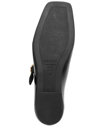 Arezzo Women's Elena Square Toe Ballet Shoes In Black