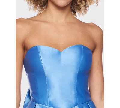 Alex & Sophia Junior's Strapless Bow Dress In Gray