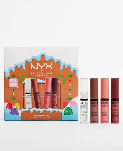 Nyx Professional Makeup 4-pc. Holiday Butter Gloss Gift Set In Multi
