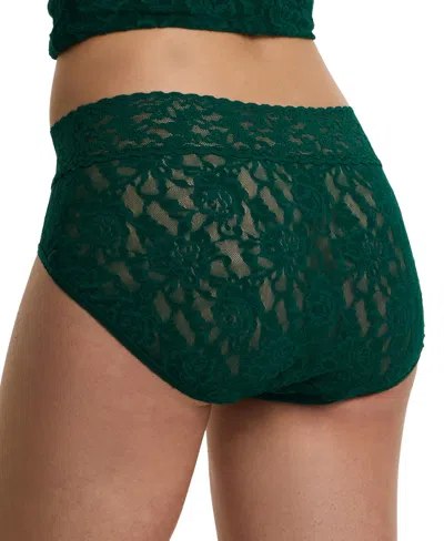Hanky Panky Women's Signature Lace French Brief Panty In Green