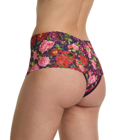 Hanky Panky Floral Retro Lace Vikini In Multi