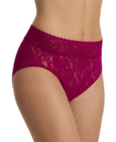 Hanky Panky Women's Signature Lace French Brief Panty In Burgundy