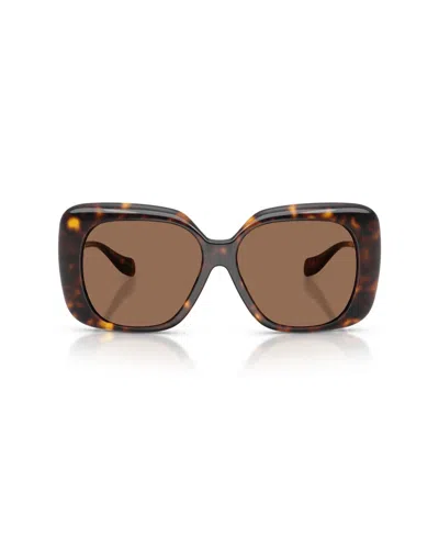 Versace Medusa Square-frame Sunglasses In Brown