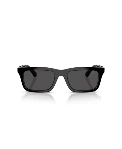 Burberry Injected Be4475u Rectangular Sunglasses In Black