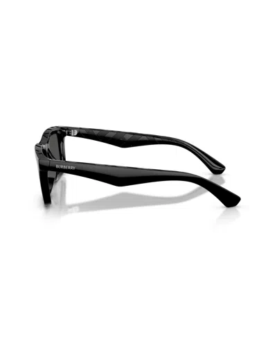 Burberry Injected Be4475u Rectangular Sunglasses In Black