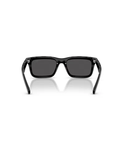 Burberry Injected Be4475u Rectangular Sunglasses In Black