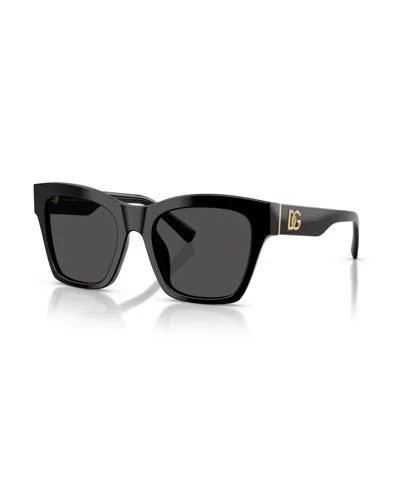 Dolce & Gabbana Square Sunglasses, 53mm In Black