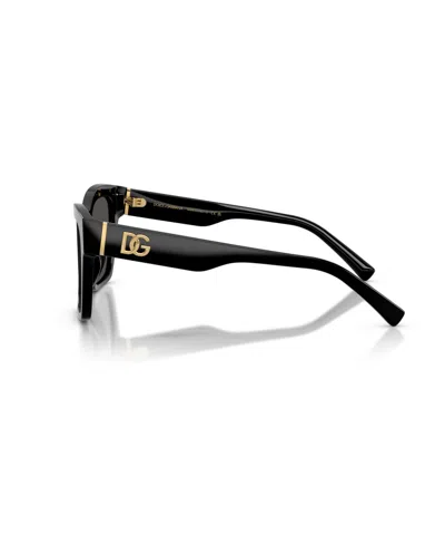 Dolce & Gabbana Square Sunglasses, 53mm In Black