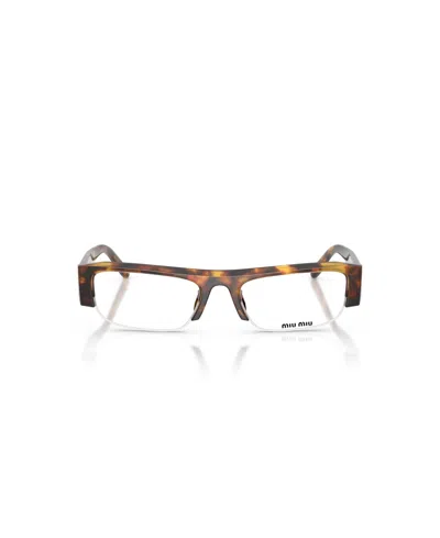 Miu Miu Woman Sunglasses Mu B07sf In Brown