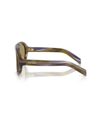 Prada Pr C05s 23g70g Laguna A Righe Glasses In Brown