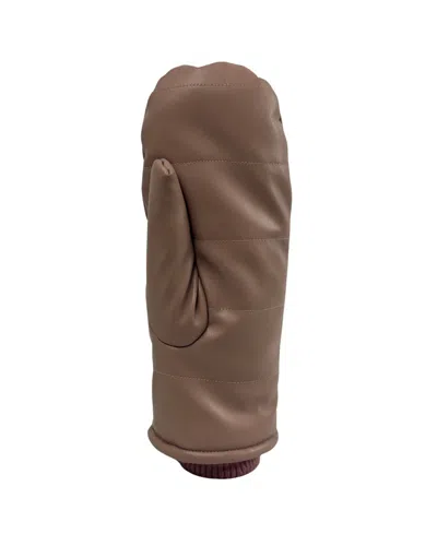 Marcus Adler Leather Mitten In Brown