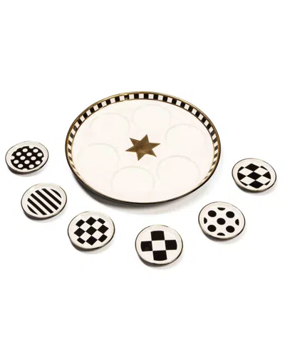 Mackenzie-childs Courtly Seder Plate In Brown