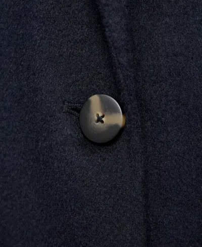 Mango Women's Wool Overcoat In Blue