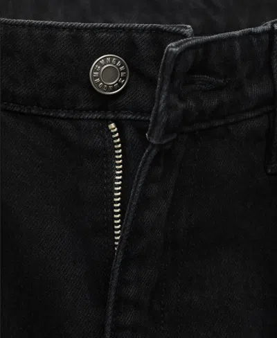 Mango Women's Matilda High-rise Straight Jeans In Black