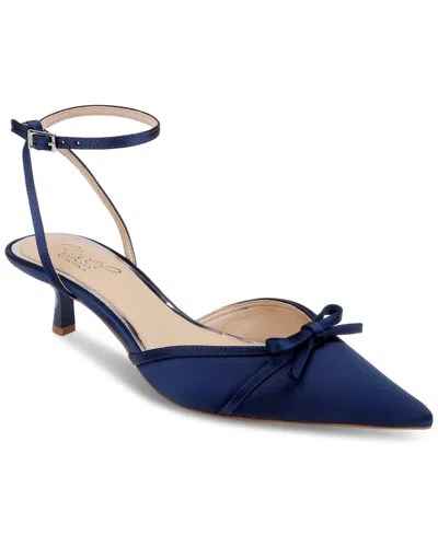 Jewel Badgley Mischka Women's Talasia Kitten Heel Pumps In Blue